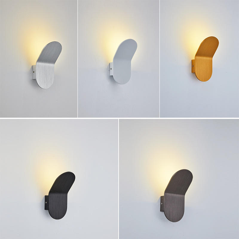 Modern Interior 5W Square LED Applique da parete Montaggio superficiale COB Applique da parete 85-260V Comodino Corridoio Scale Up Downlight