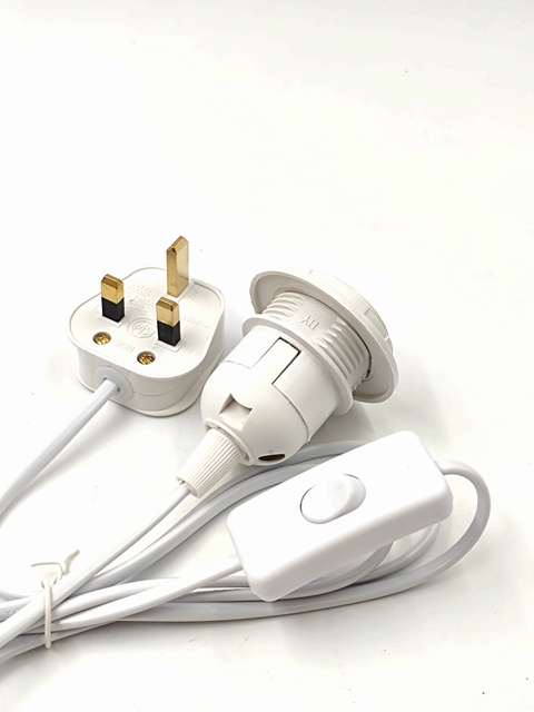 Spina a filo Portalampada di sale dell'Himalaya Spina Accessori per lampade da tavolo 301 303 Interruttore Interruttore dimmer Spina EU/AU/EU Spina a tre poli Portalampada E27