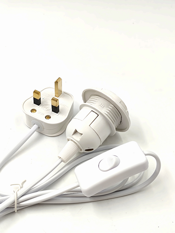 Spina a filo Portalampada di sale dell'Himalaya Spina Accessori per lampade da tavolo 301 303 Interruttore Interruttore dimmer Spina EU/AU/EU Spina a tre poli Portalampada E27