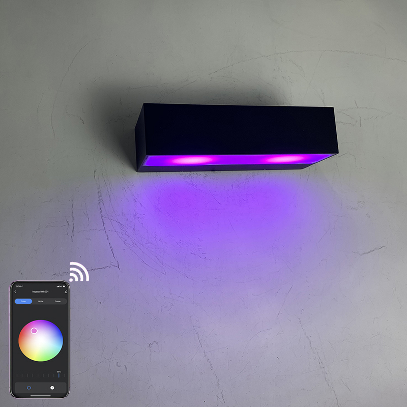 Lampada da parete intelligente lampada da parete a led controllata da app luci a led da parete per interni luci da parete per interni luci a led interruttore della luce controllato da app