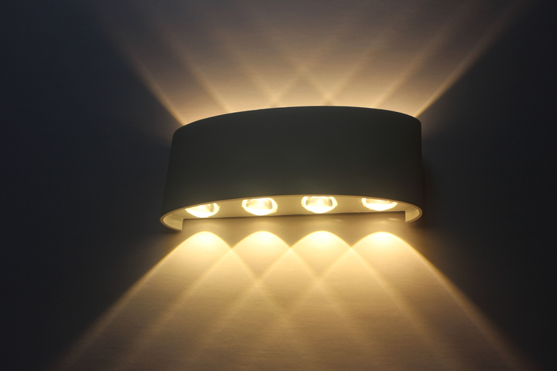 8W prezzo di fabbrica a buon mercato applique da parete su e giù per la luce notturna lampada da parete luce di vanità per il 100% di sicurezza in stile europeo-americano