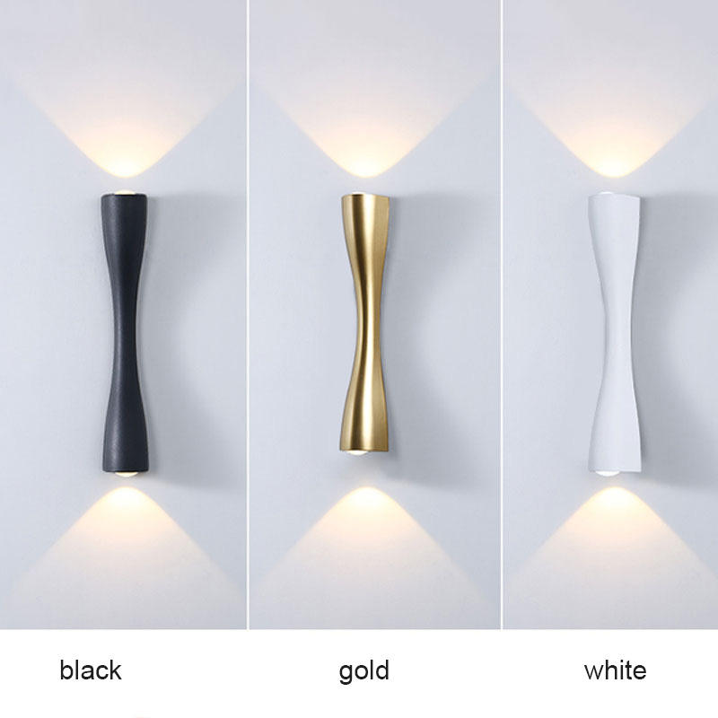 Groothandel Mode Decorate Indoor Zwart Goud Alluminio Acryl Ijzer Woonkamer LED Moderne Wandlamp