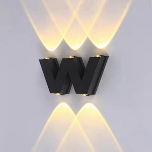 Illuminazione a led da parete per esterno Applique da esterno moderne a led Lampada personalizzabile privatamente