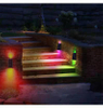 Nuova lampada da parete solare trapezoidale applique da parete su e giù per esterni IP65 lampada impermeabile per giardino interno