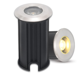 Luce sepolta a led 1w3w luce subacquea in acciaio inox ancoraggio incorporato parco quadrato angolo parete sott'acqua piccola luce sepolta