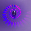 3W RGB con Controller Applique a foro a spirale Applique colorate Foyer Party Soggiorno Corridoio Decor Apparecchio di illuminazione per interni