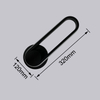 Lampada da parete da comodino camera da letto ad angolo regolabile illuminazione a LED per interni in alluminio semplice lampada da parete tipo pista