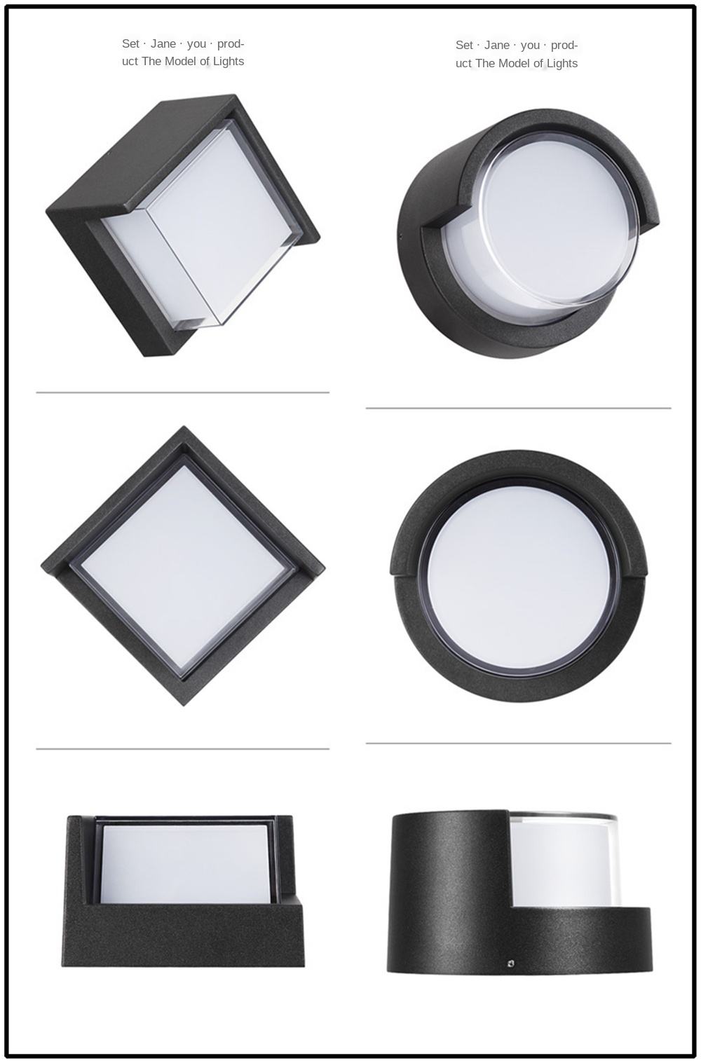 Fornitura diretta di lampade Lampada da parete per interni Rgb produttori di lampade da parete per esterni applique da esterno nera