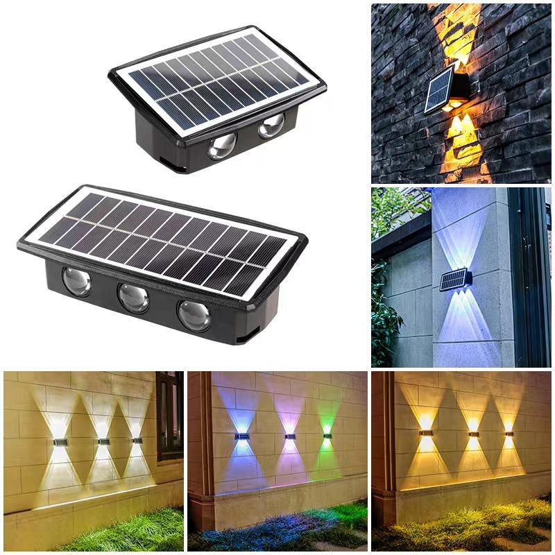 luce esterna solare a led lampada da parete a led a energia solare lampada a luce solare a led solare per esterni balcone impermeabile luci ad alta energia solare cortile strada paesaggio 