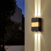 Lampada da parete a LED per esterni rettangolare in alluminio impermeabile IP65 da giardino di alta qualità