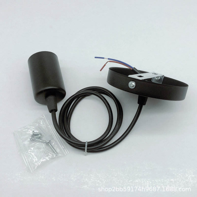 Portalampada da 10 cm + E27 Portalampada con corpo leggero Basi per lampade con cavo di commutazione per portalampada a sospensione a LED