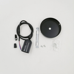 1.8 M / 4 M LED lampadina appesa filo fai da te accessori per apparecchi di illuminazione paralume con piastra a soffitto E27 portalampada filo lampadario