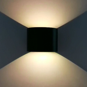 Lampada da parete a led impermeabile da 6W con design a semicerchio impermeabile per esterni con lampada a sospensione per applique a prezzo diretto di fabbrica