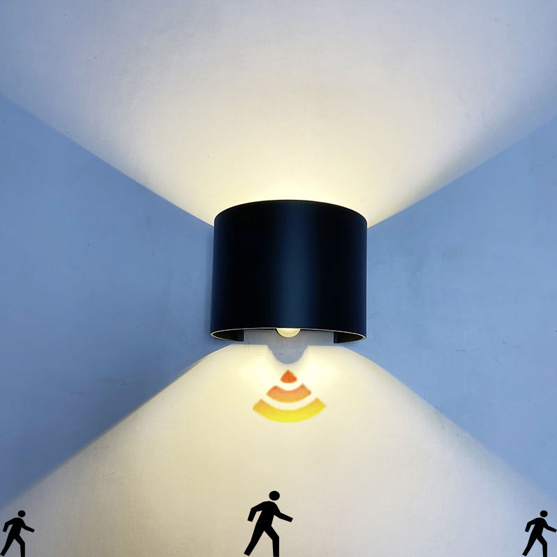 Lampada da parete a led impermeabile da 6W con design a semicerchio impermeabile per esterni con lampada a sospensione per applique a prezzo diretto di fabbrica