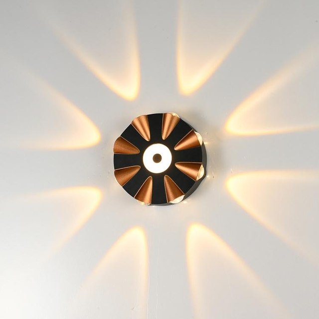 Lampada da parete impermeabile per esterni a LED luminosa circostante Corridoio Corridoio Corridoio Porta Sfondo Paesaggio Lampada da parete in alluminio