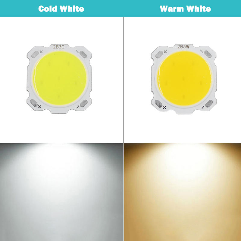Sorgente luminosa COB all'ingrosso in fabbrica 10-50W indice di visualizzazione ad alta potenza ad alta potenza evidenziare perline lampada COB luce bianca luce gialla