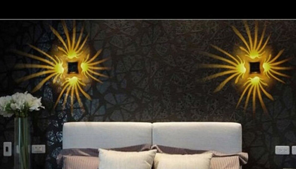 Luci da interno senza elettricità Lampade da parete a LED montate a energia solare sistema di illuminazione per luci da bar a led per interni