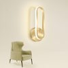 Lampada da parete a led 12W Illuminazione per interni Bianco freddo caldo 4000K Copertura dorata 330 gradi Montatura in ferro Lamparas Apliques decorativi De Pared HG