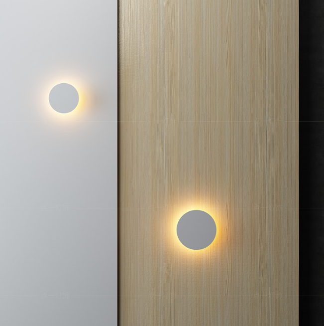 2023 vendita calda LED lampada da parete a led per interni decorativa applique da parete a forma rotonda per montaggio a parete del corridoio