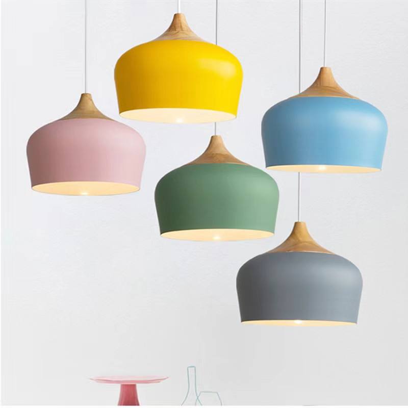 Lampadario per sala da pranzo nordico, plafoniere a soffitto, plafoniere da incasso a led creative, camera da letto, studio, soggiorno, lampada da bar a colori Macaron, lampadario per interni