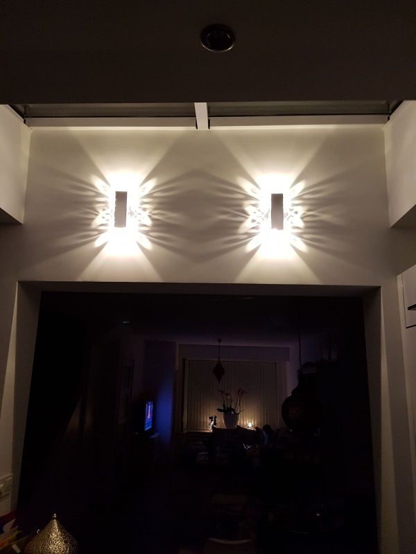 Lampada a led decorativa doppia applique da parete a farfalla e luce notturna per interni