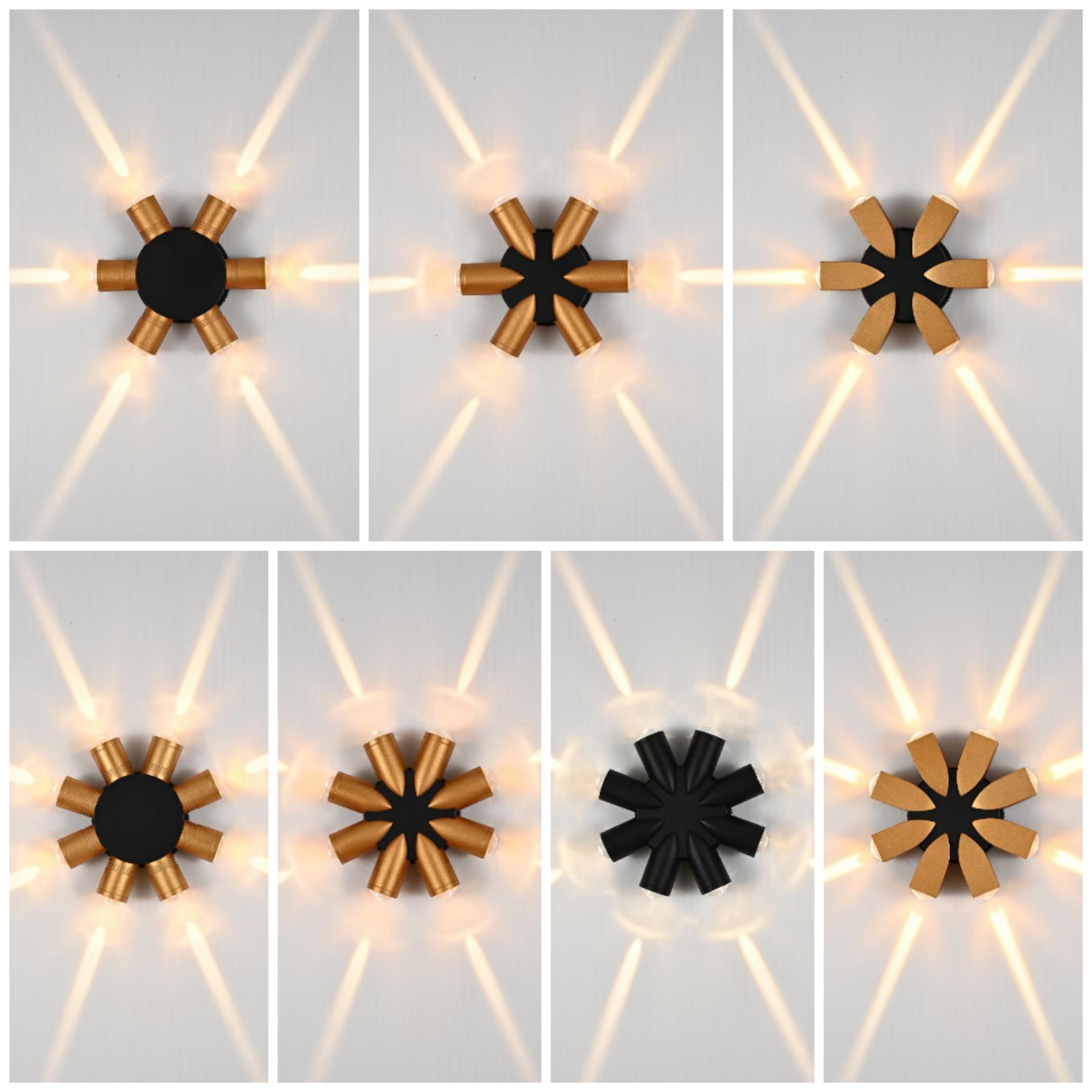 Lampada da parete impermeabile per esterni moderna semplice e creativa Lampade da cortile a LED Lampada da cancello Lampada da parete per balcone