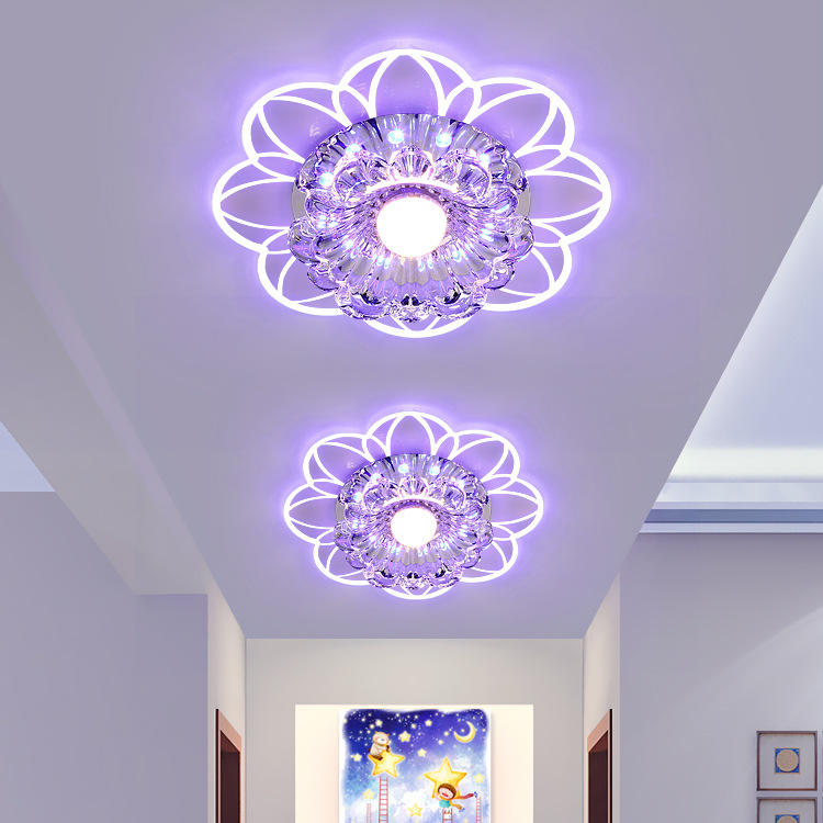 Plafoniera in cristallo rosa Plafoniera in cristallo Plafoniere moderne per sala da pranzo Lampada da soffitto moderna di metà secolo Lampade per soggiorno Lampada da soffitto a soffitto