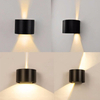 Hagood New Semicerchio Impermeabile Lampada da Parete 6W Led Applique da Parete Illuminazione per Esterni Impermeabile IP65 Illuminazione Regolabile