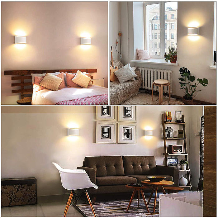 Lampada da parete a LED per interni da 10 W su e giù in alluminio Decorare Applique da parete Camera da letto Applique da parete a LED Illuminazione impermeabile