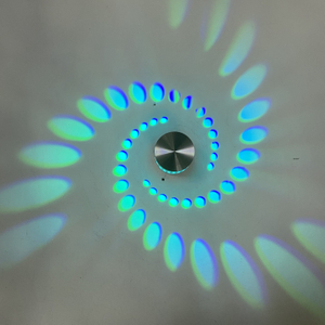 Semplice cerchio sfondo Decorazione Lampade Moderne LED RGB Applique da parete Soggiorno Camera da letto Comodino Corridoio Corridoio Illuminazione interna