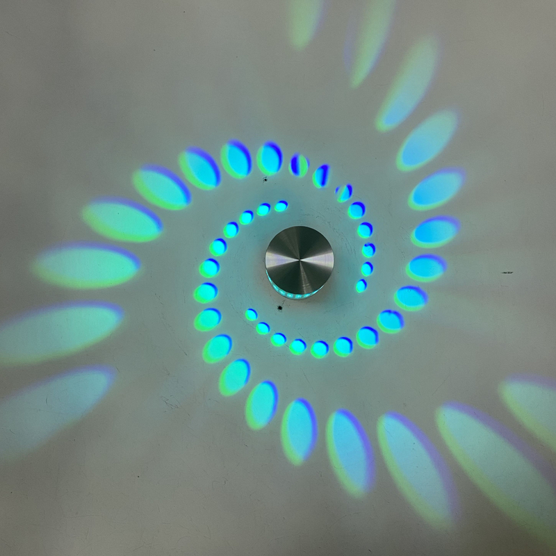 Semplice cerchio sfondo Decorazione Lampade Moderne LED RGB Applique da parete Soggiorno Camera da letto Comodino Corridoio Corridoio Illuminazione interna
