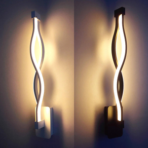 Lampada da parete moderna della camera da letto Lampada da parete dell'onda lunga e luce notturna principale di alta qualità con il prezzo di fabbrica
