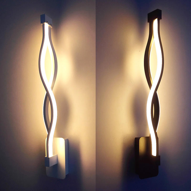 Lampada da parete moderna della camera da letto Lampada da parete dell'onda lunga e luce notturna principale di alta qualità con il prezzo di fabbrica