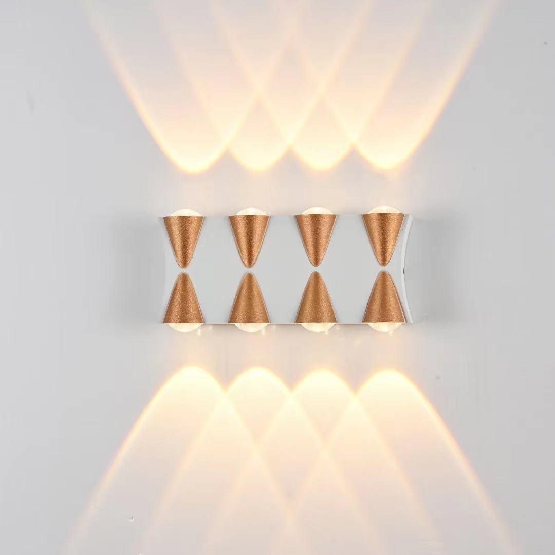 Lampada da parete da giardino a LED impermeabile IP65 Applique decorativa per interni ed esterni