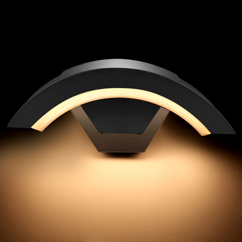Lampada da parete a LED moderna con sensore 18w Lampada da parete per portico da giardino impermeabile per esterni Lampada da parete per interni moderna Sensore di luce