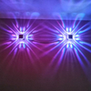 Lampada da parete a LED RGB nordica a farfalla a 4 lati per la decorazione della camera da letto Lampada da parete Soggiorno Sala da pranzo Illuminazione per interni colorata per feste