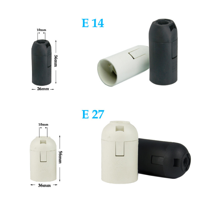 Cavo di alimentazione da 1,8 m Cavo con dimmer Interruttore ON OFF Clip in metallo E14 E27 Base per lampada Hanglamp Supporto per presa Cavo per lampada Salt Rock