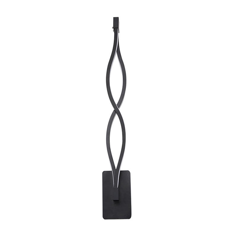 16W Decorazione moderna della casa Forma dell'onda Alluminio Su Giù Lampada da parete a LED Applique da parete a LED per interni Luce ghirlanda natalizia