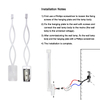Decorazione moderna per la casa Lampada da parete a forma di onda in alluminio Up Down LED Applique da parete a LED per interni Holiday Garland Light