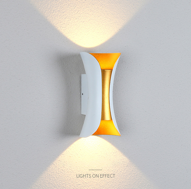 Lampada da parete a vita grande da 10W Lampada da parete a LED per esterni di moda moderna Lampada da parete impermeabile IP65 per la decorazione di giardini e cortili 