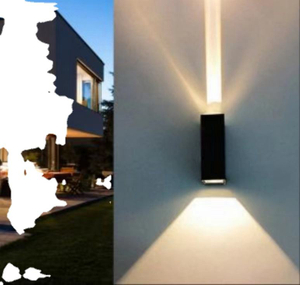 Led esterno impermeabile moderno minimalista creativo un raggio di luce sul faretto down astigmatismo lampada da parete giardino