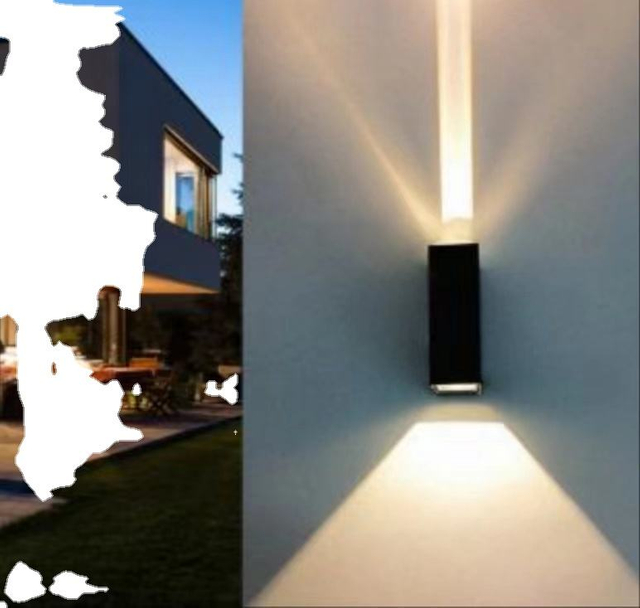 Led esterno impermeabile moderno minimalista creativo un raggio di luce sul faretto down astigmatismo lampada da parete giardino
