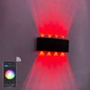 2022 Tuya APP Smart Home WiFi APP controllata 85-265V RGBW IP65 Lampada da giardino a Led impermeabile in alluminio Smart Led Outdoor Up And Down Wall Light