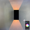 16 colori controllo APP luce da giardino esterno esterno casa moderna lampada da parete a led per esterni impermeabile fissata al muro
