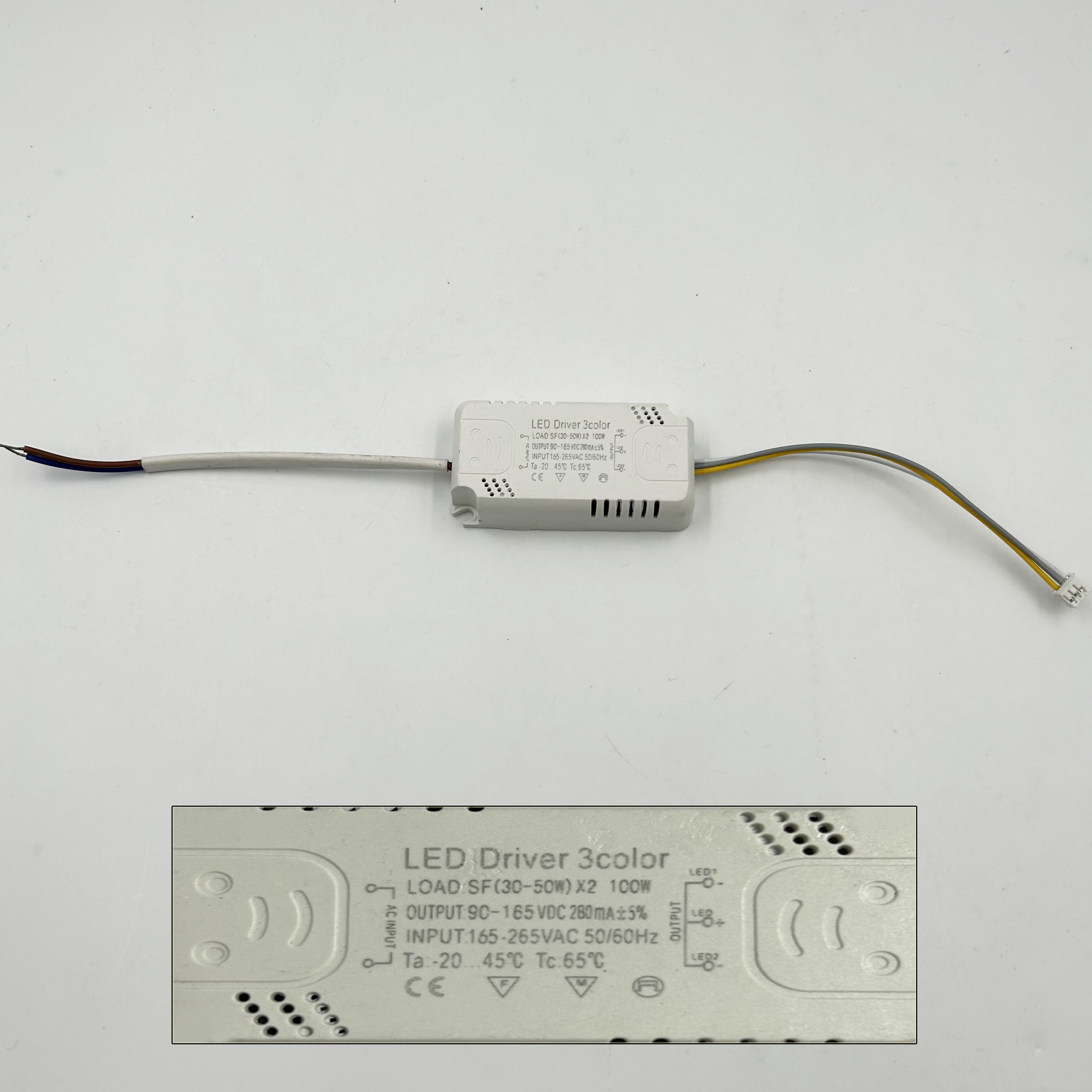 Driver LED da 100 W 140 W 160 W Trasformatori di illuminazione Driver a tre temperature di colore Alimentatore chip LED COB Not-Warterpoof