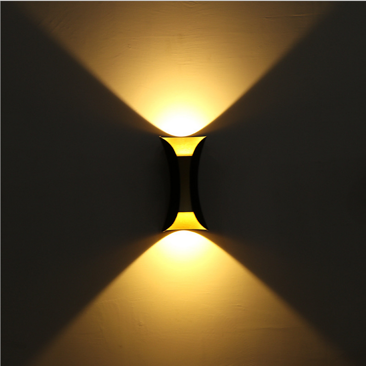 Lampada da parete impermeabile da 10W Moderna applique da parete a LED Up Down Lighting Outdoor Home Room Camera da letto