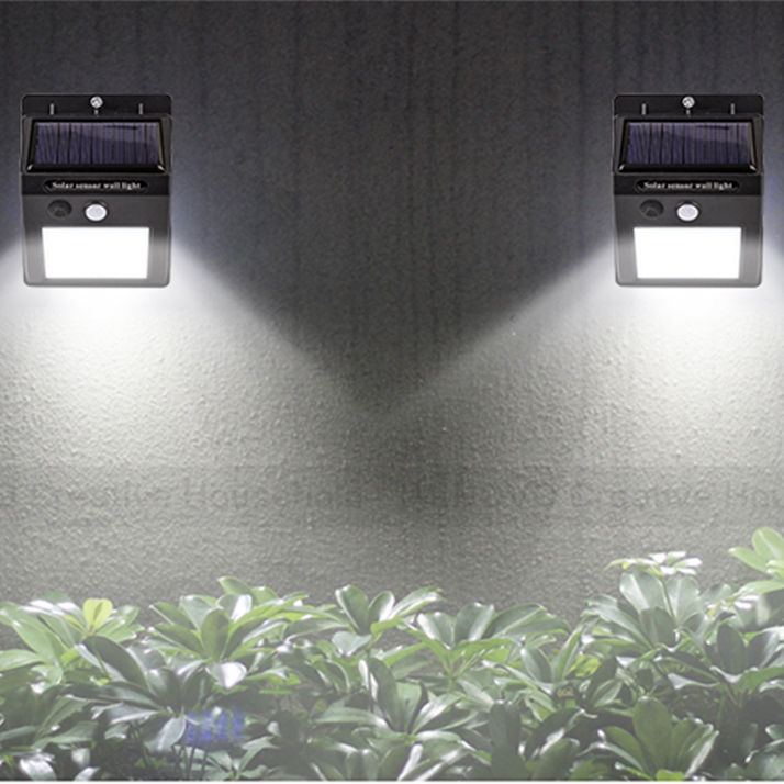 LED Solar Power Light 20LED Luce a parete Sensore di movimento PIR per esterni Scaldabagno solare impermeabile