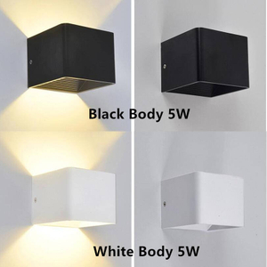 3w 5w Lampada da parete quadrata Illuminazione a led per interni Illuminazione per interni a led Cubo di ceramica Lampada da parete per interni Lampada da parete piccola quadrata Lampada da parete unica Decorazione per interni dell'hotel Buona qualità 