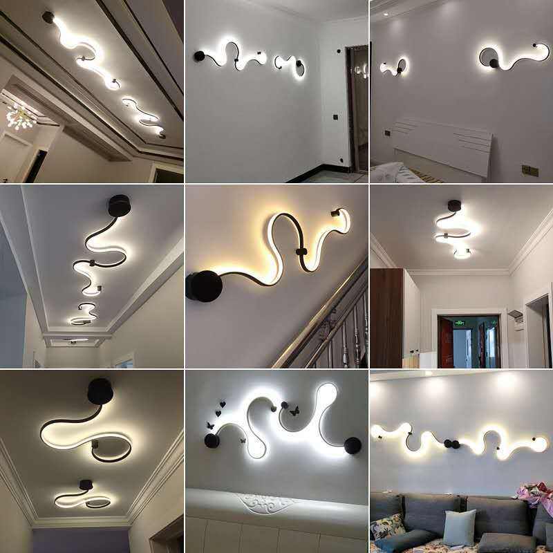 Einfache Moderne Kreative Wohnzimmerlampe Hintergrundwanddekoration Designer Lamp Speziell Geformte Nachttischlampen