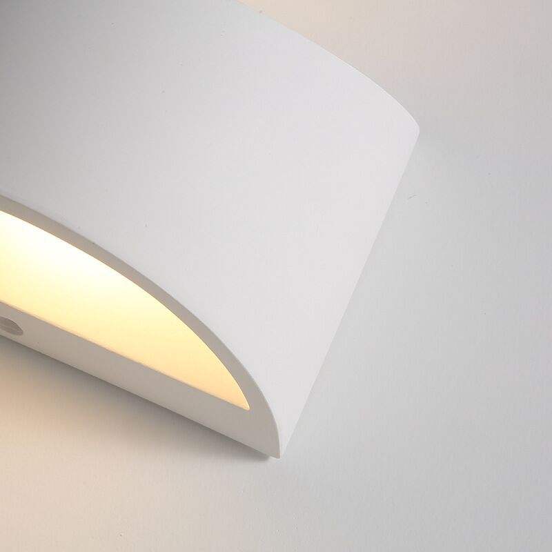 Nuova lampada da parete a sospensione Testata moderna a parete Luce nichel spazzolato Decor Hotel Lampada da parete USB Bend Metallo Luminoso personalizzato